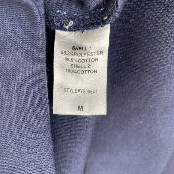 Tuckernuck Charlotte Terry Dress Size Medium Navy Blue Mini Pomander Place *flaw - Picture 14 of 16